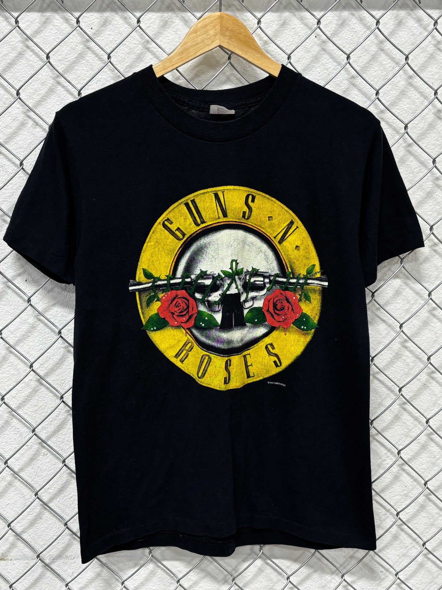 Vintage 1987 Guns n Roses Was Here Rock Band Graphic Tee Size Large