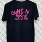 Vintage 1987 Guns n Roses Was Here Rock Band Graphic Tee Size Large