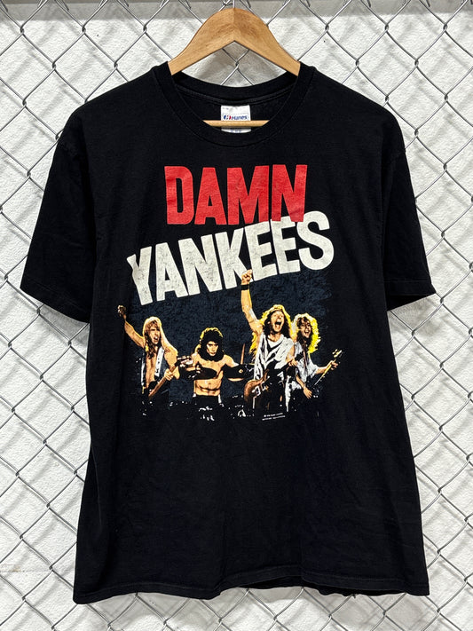 Vintage 1991 Damn Yankees World Tour Band Graphic Tee Size XL