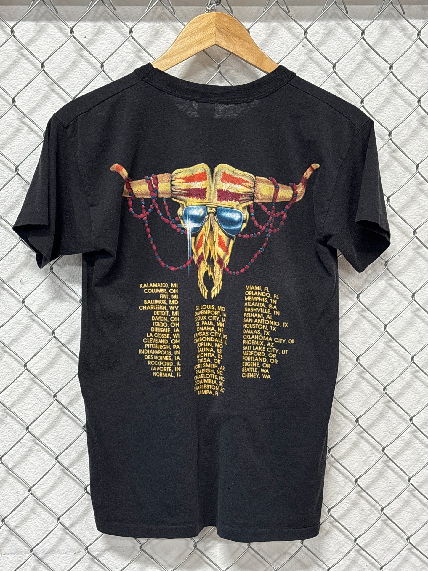 Vintage 80's Great White American Tour Band Graphic Tee Size Medium