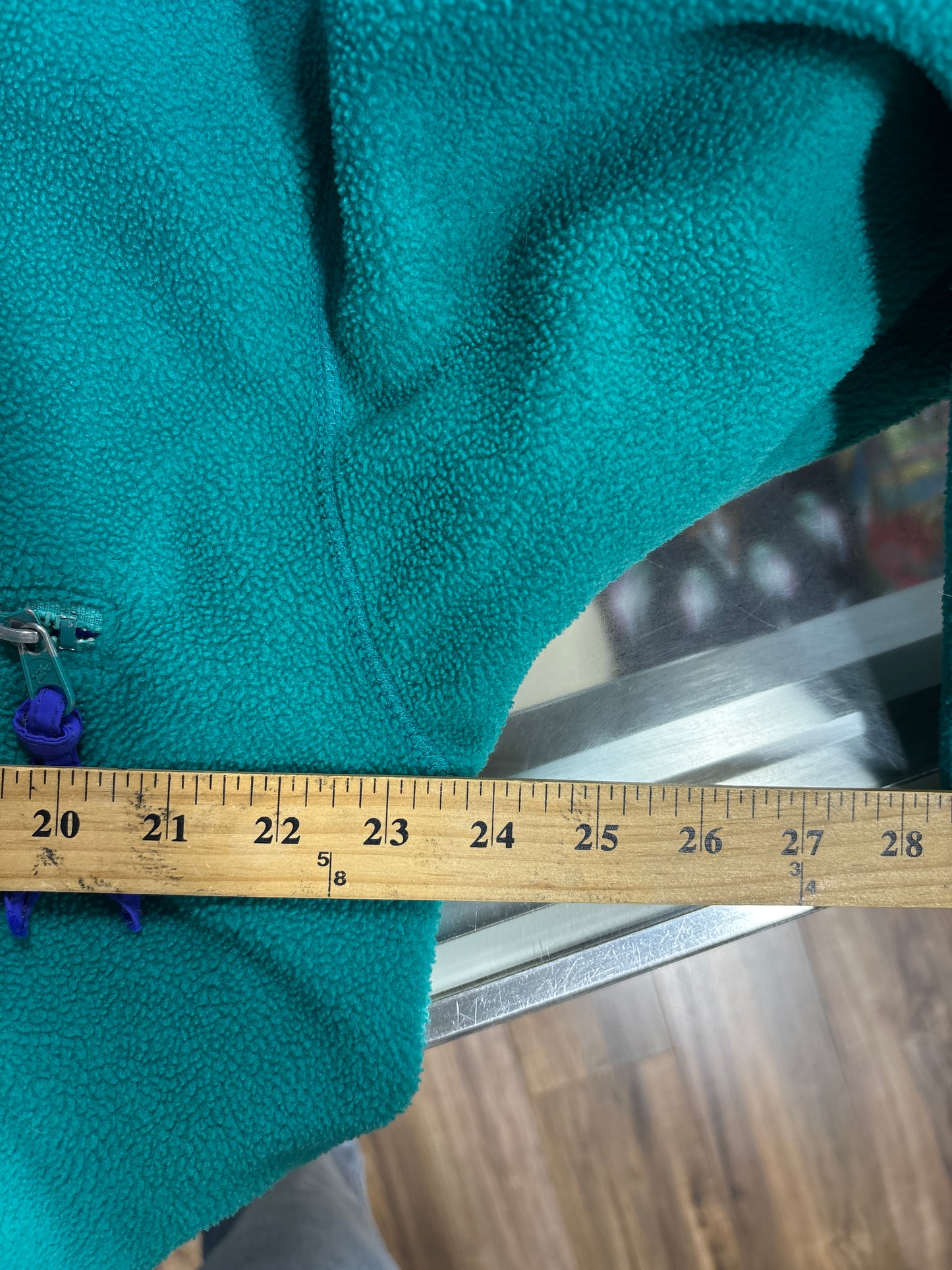 Vintage 90's Columbia Made in USA Blue Snap T Fleece Sweater Size Large