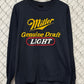 Vintage 90's Miller Genuine Draft Reno Club Montana Long Sleeve Shirt Size XL