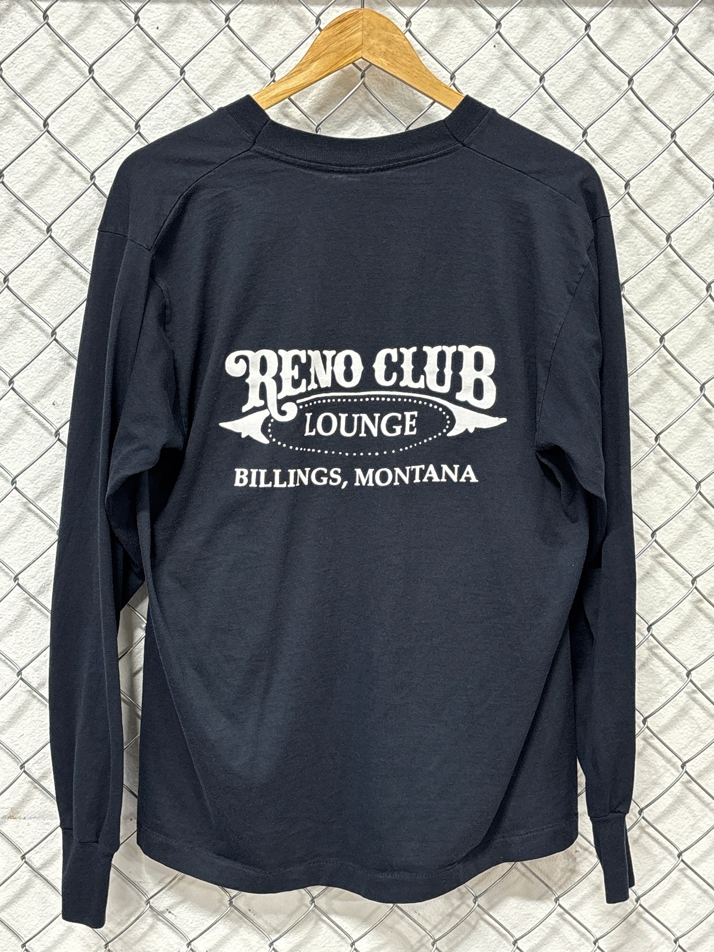Vintage 90's Miller Genuine Draft Reno Club Montana Long Sleeve Shirt Size XL