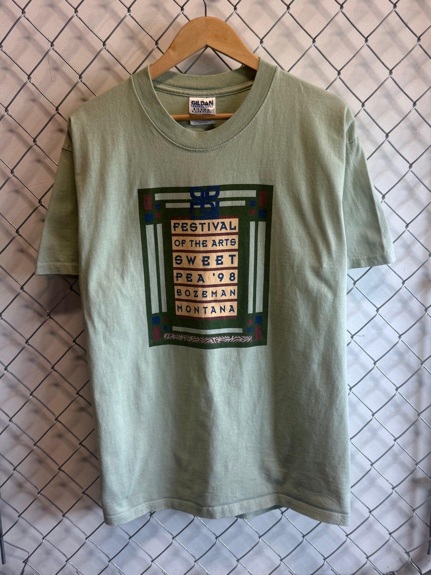 Vintage 1998 Bozeman Montana Sweet Pea Festival Tee Size Large