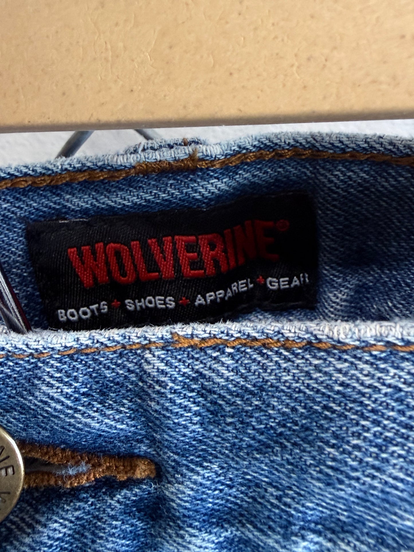 Wolverine Denim Cargo Carpenter Shorts Size 36
