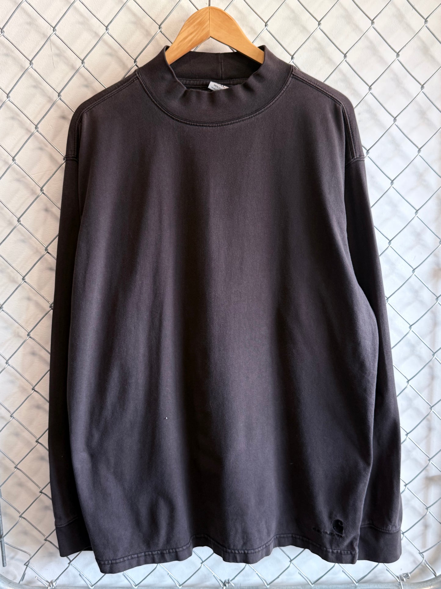 Carhartt Long Sleeve Mock Neck Workwear Heavy Shirt Size XXL