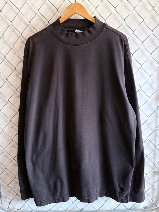 Carhartt Long Sleeve Mock Neck Workwear Heavy Shirt Size XXL