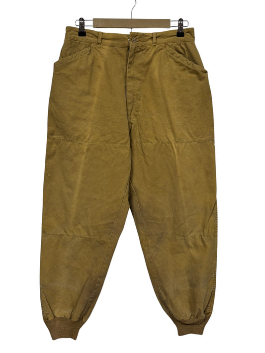 Vintage J.C Higgins Brown Army Duck Hunting Jogger Style Pants Size 30x28