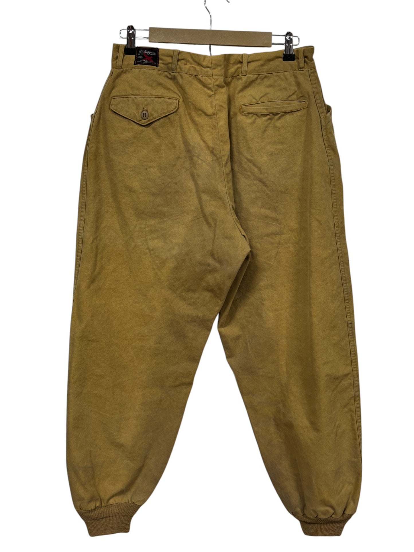 Vintage J.C Higgins Brown Army Duck Hunting Jogger Style Pants Size 30x28