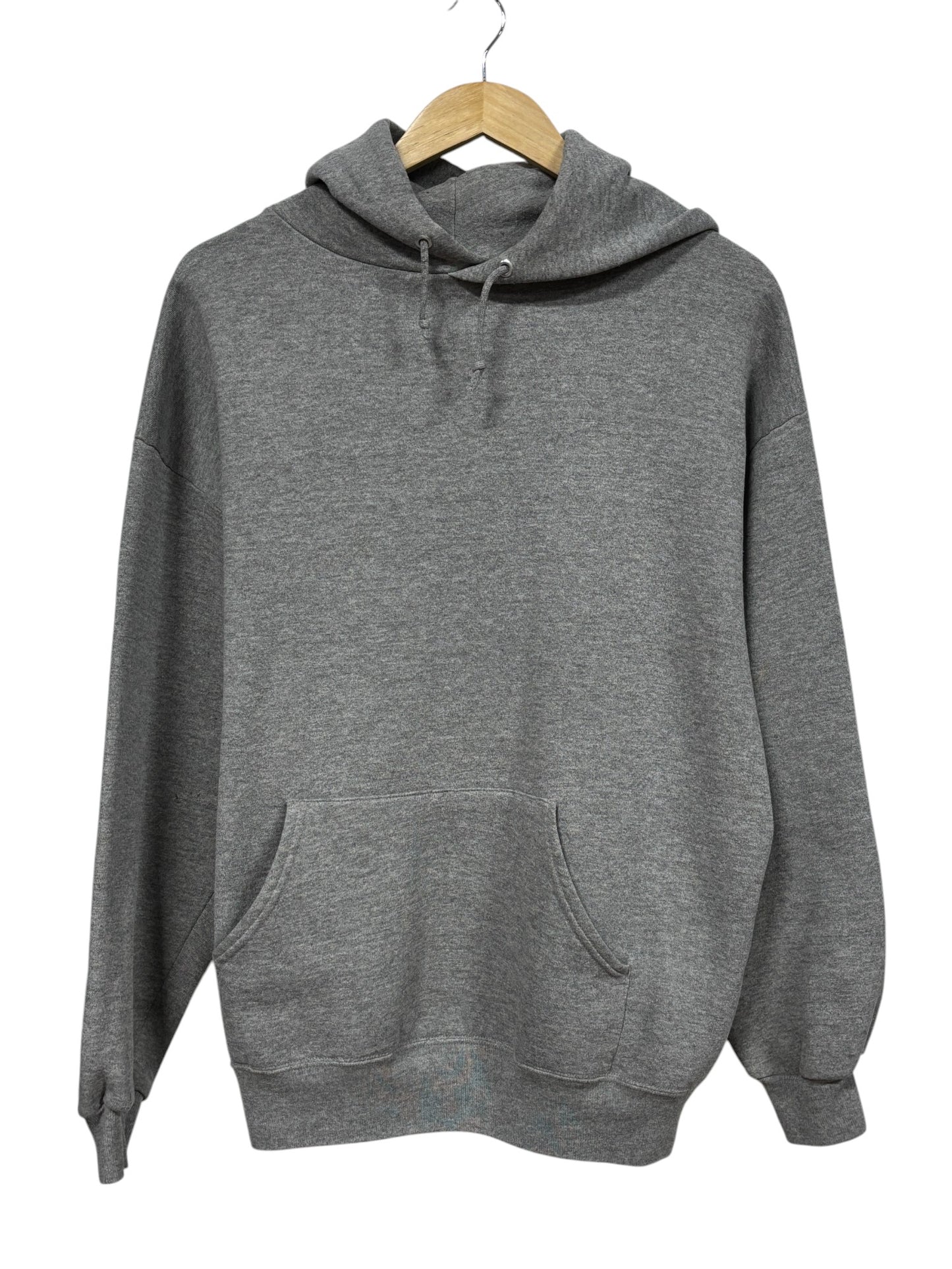 Vintage 90's Jerzees Grey Blank Hoodie Size XL