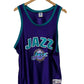 Vintage 90's Logo 7 Utah Jazz Old Logo NBA Jersey Size Large