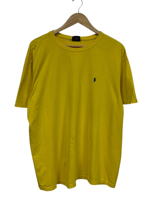 Vintage Polo Ralph Lauren Yellow Small Pony Classic Logo Tee Size XL