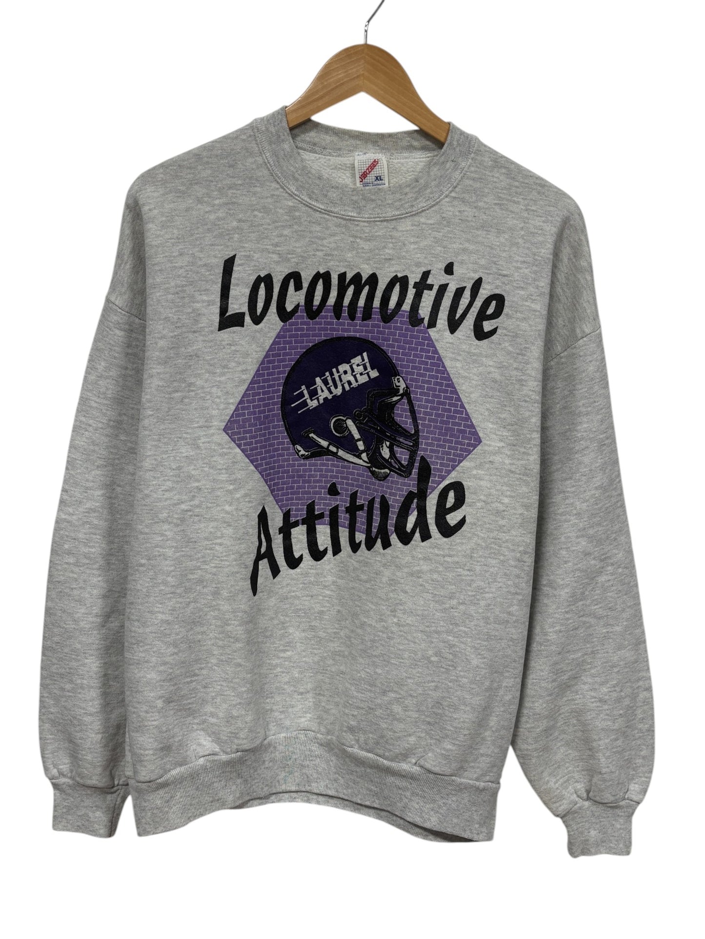 Vintage 90's Lauren Montana Locomotives High School Sweater Size XL