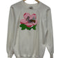 Vintage 90's Hanes Her Way Embroidered Bumble Bee Flower Sweater Size Large