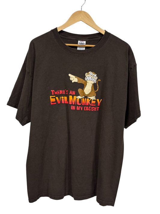Vintage 00's Family Guy Evil Monkey Cartoon Graphic Tee Size XL