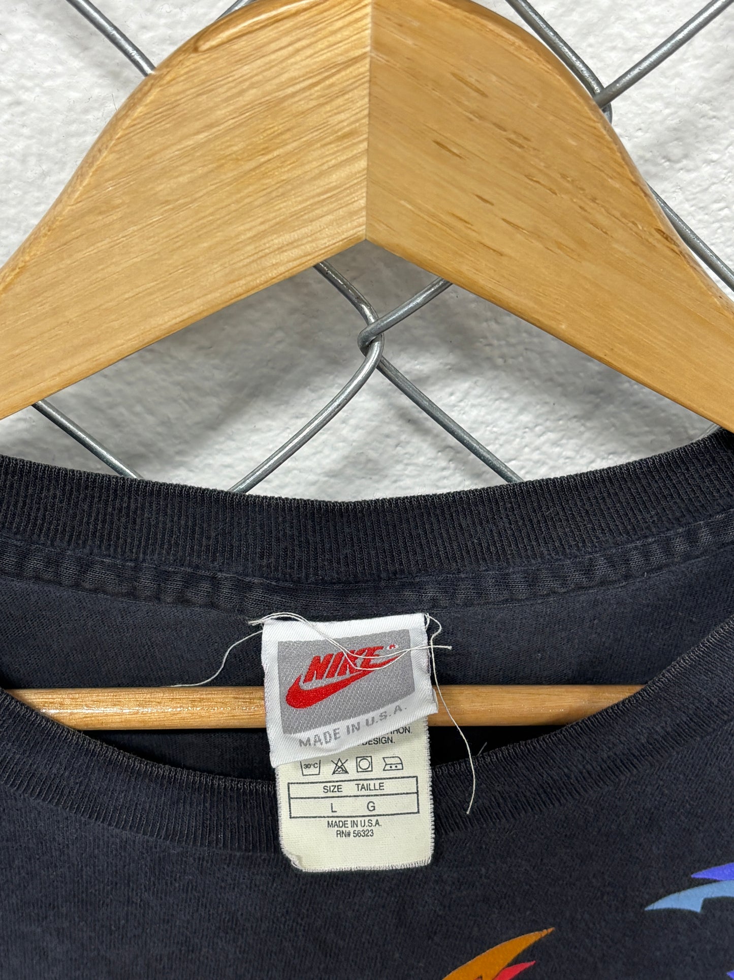 Vintage 90's Nike Silver Tag Scottie Pippen Double Sided Faded Tee Size Large