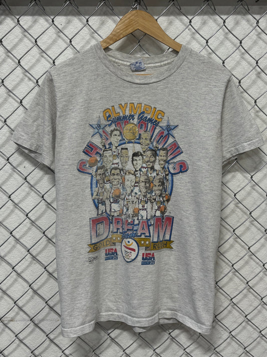 Vintage 1992 USA Olympics Dream Team Basketball Tee Size Medium