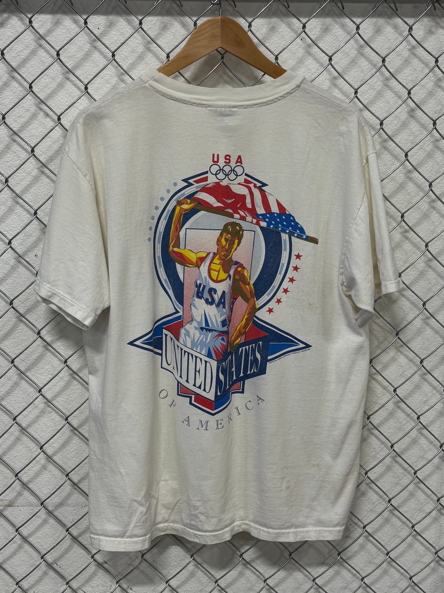 Vintage 1992 USA Olympics Basketball Team Graphic Tee Size Large