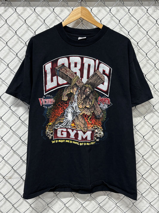 Vintage 1995 Lord's Gym Christianity Jesus Parody Graphic Tee Size XL
