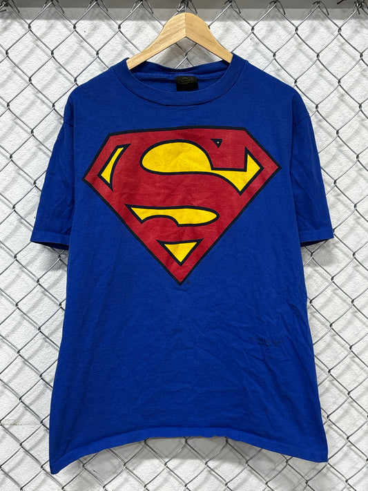 Vintage 90's Superman Logo Comic Book Graphic Tee Size XL