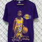Vintage 90's Lakers Nick Van Axel Basketball Big Print Graphic Tee Size Medium