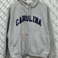 Vintage 90's Nike Carolina Spell Out Pocket Swoosh Grey Hoodie Size XL