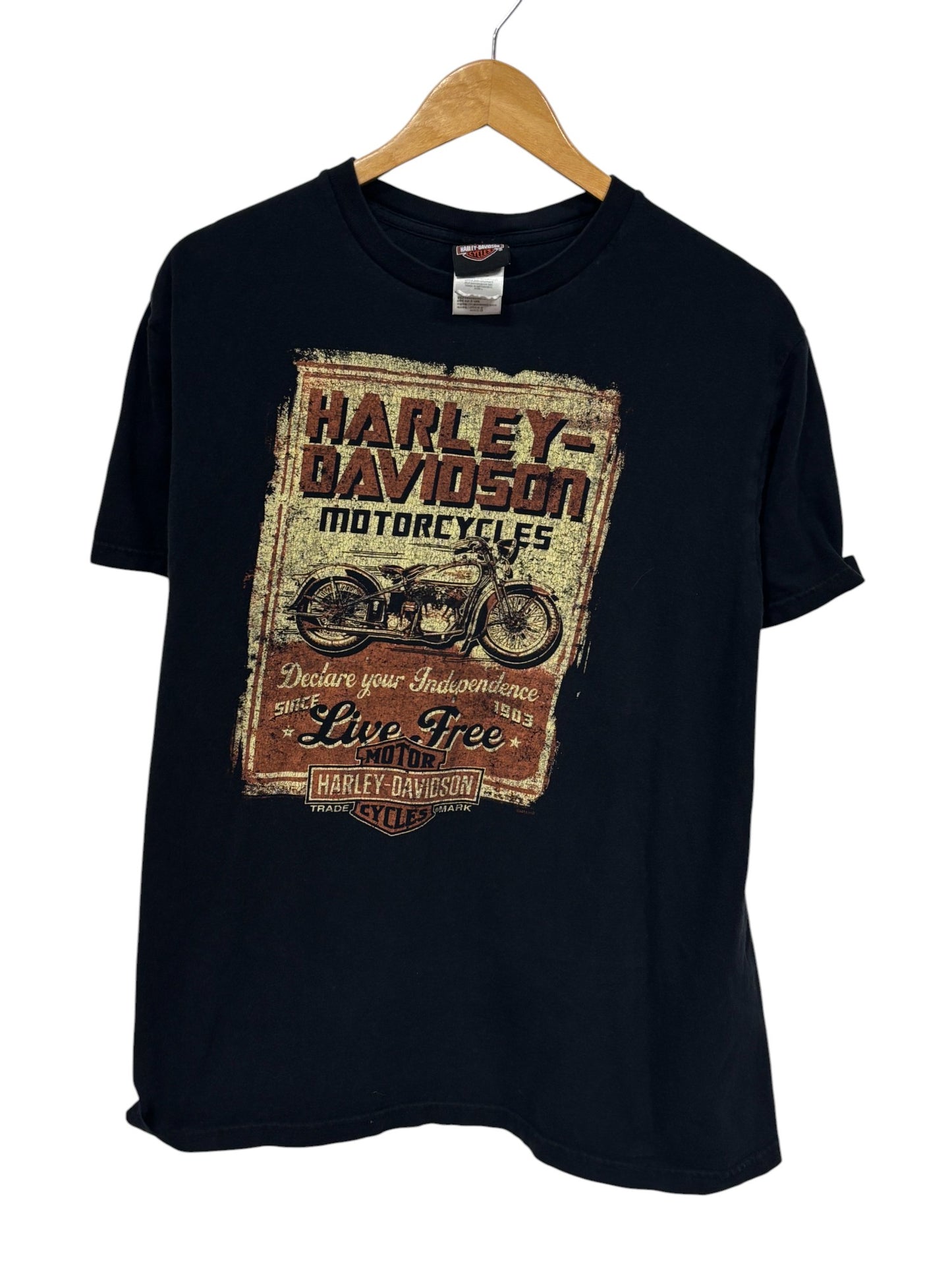 Harley Davidson Memphis Tennessee Biker Graphic Tee Size Large