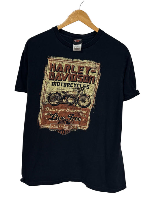 Harley Davidson Memphis Tennessee Biker Graphic Tee Size Large