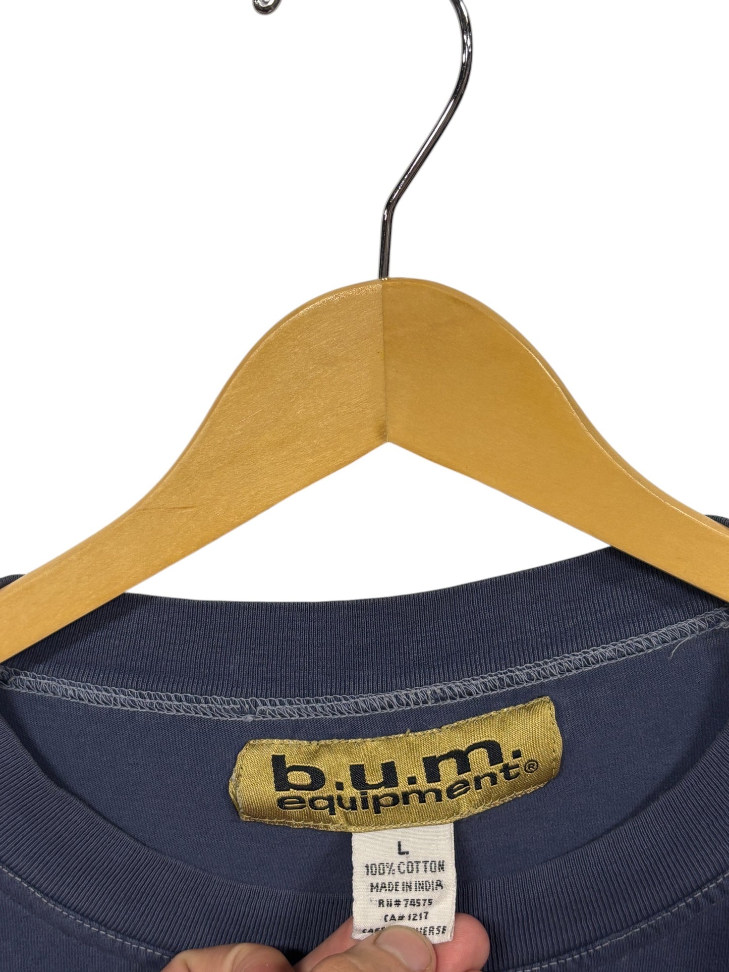 Vintage 90's BUM Equipment Spellout Graphic Tee Size Large