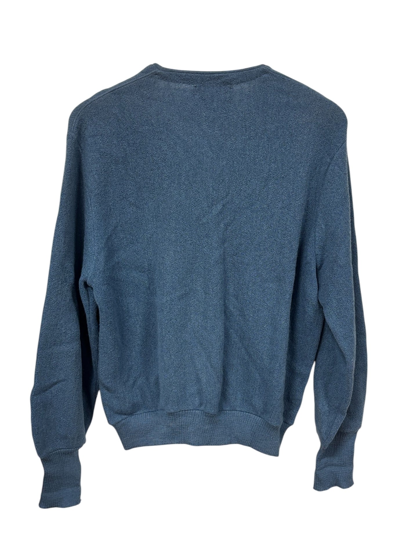Vintage Arnold Palmer Robert Bruce Blue Cardigan Sweater Size Medium