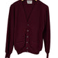 Vintage Sahara Szek Maroon Cardigan Sweater Size Medium