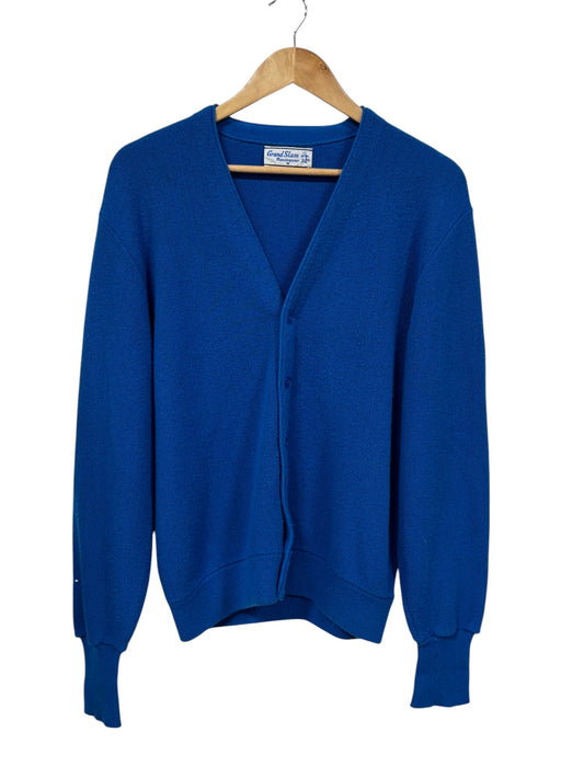 Vintage Grand Slam Munsingwear Blue Cardigan Sweater Size Medium