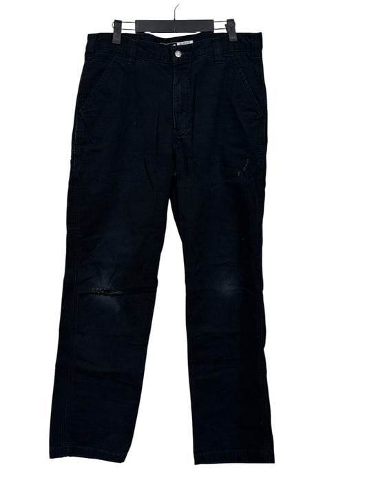 Carhartt Black Relaxed Fit Faded Carpenter Pants Size 32x31