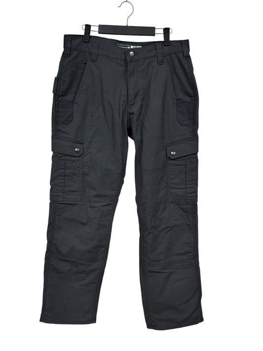 Carhartt Relaxed Fit Insulated Grey Cargo Carpenter Pants Size 32x30
