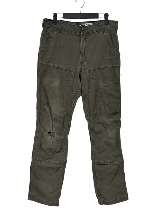 Carhartt Relaxed Fit Moss Green Double Knee Carpenter Pants Size 32x32