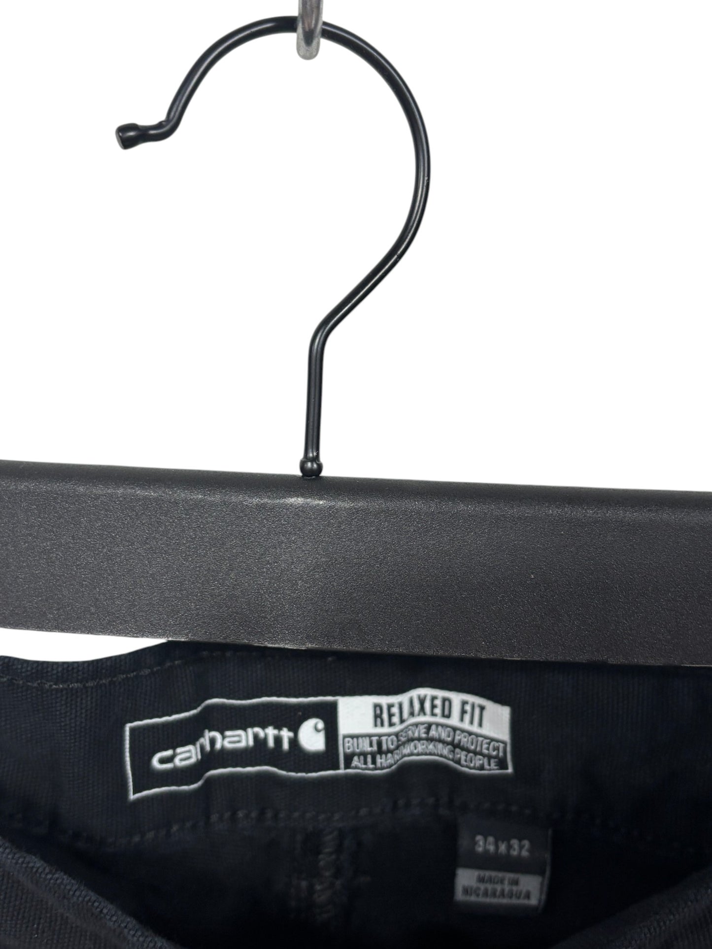 Carhartt Relaxed Fit Faded Black Carpenter Pants Size 34x32