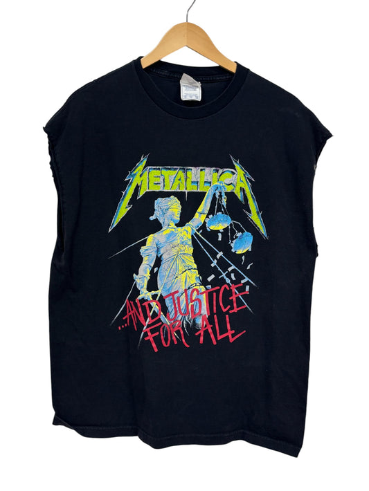 Vintage 1994 Metallica Justice For All Metal Band Tee Cutoff Size XL