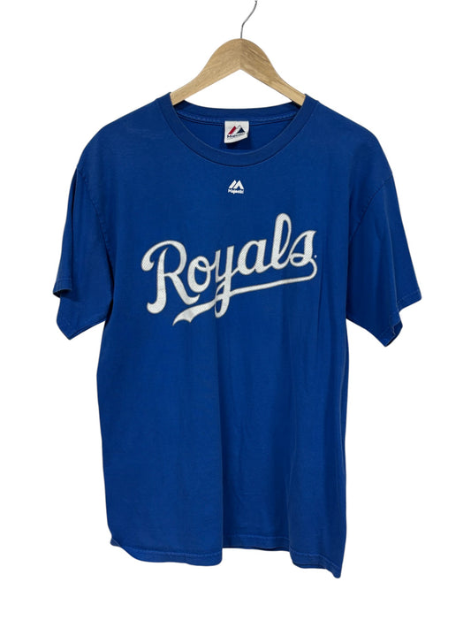 Vintage 00's KC Royals Majestic Brand Spellout Tee Size Large
