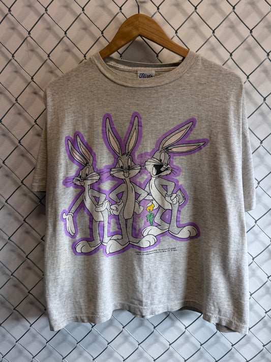 Vintage 1994 Looney Tunes Bugs Bunny Cartoon Graphic Tee Size Large