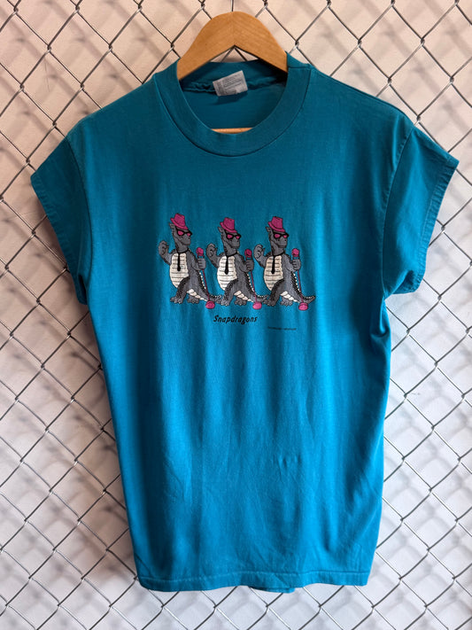 Vintage 80's Snapdragons Graphic Tee Size Large