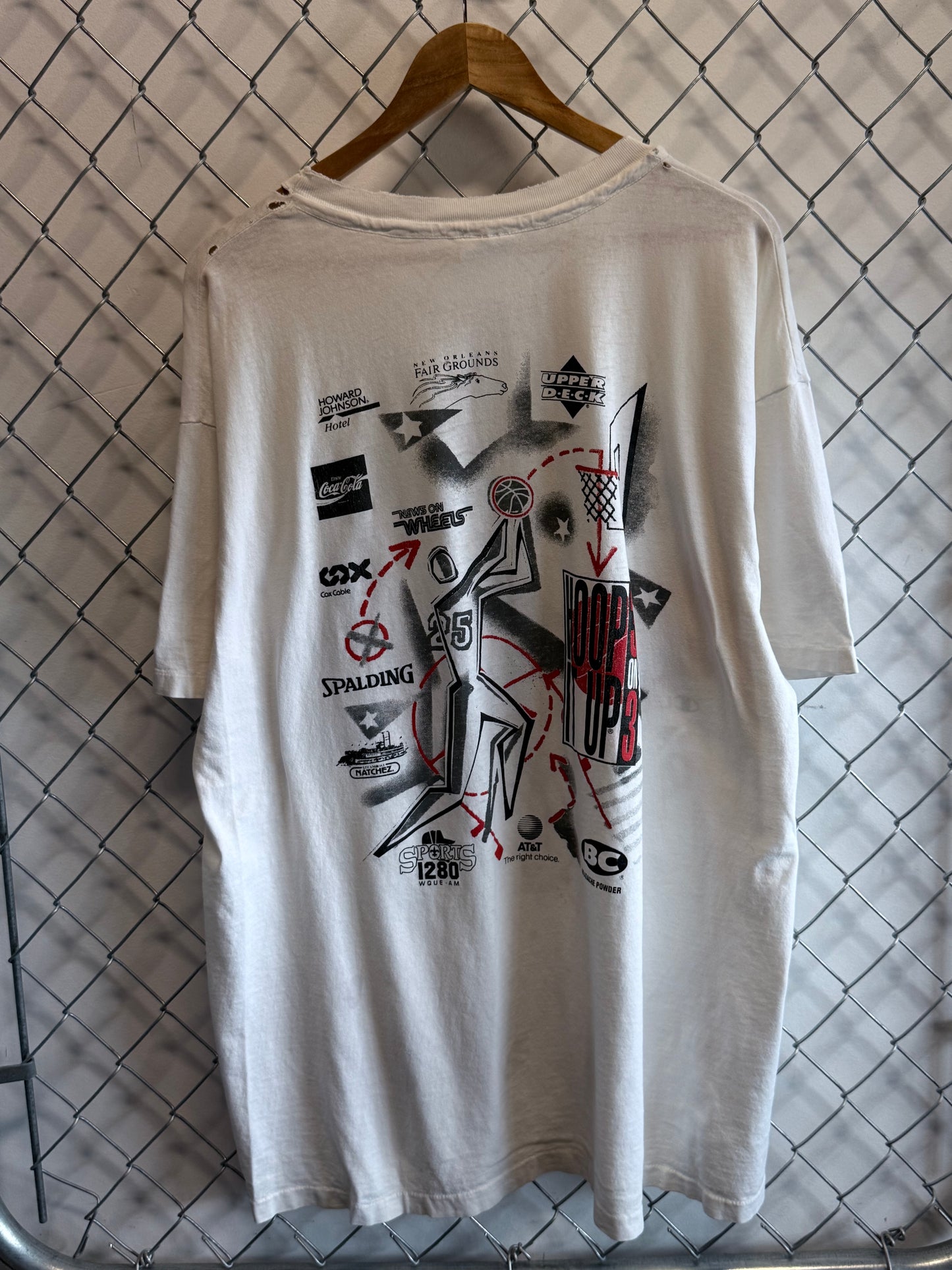 Vintage 90's Hoop it Up 3 on 3 Basketball Tournament Champion Tee Size XXL