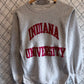 Vintage 90's Champion Reverse Weave USA Indiana University Sweater Size Large