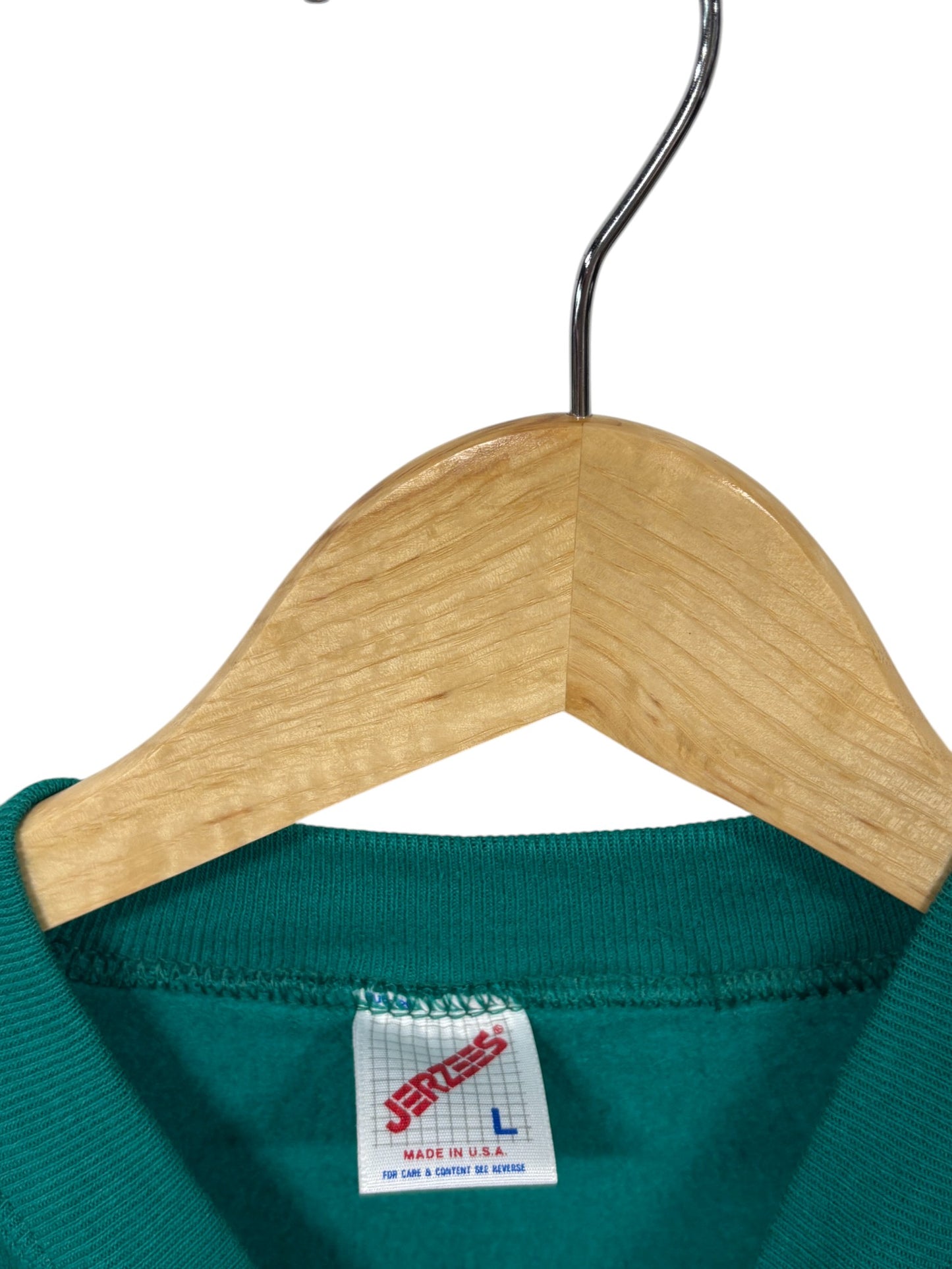 Vintage 90's Jerzees Skiing Embroidered Sweater NWT Size Large