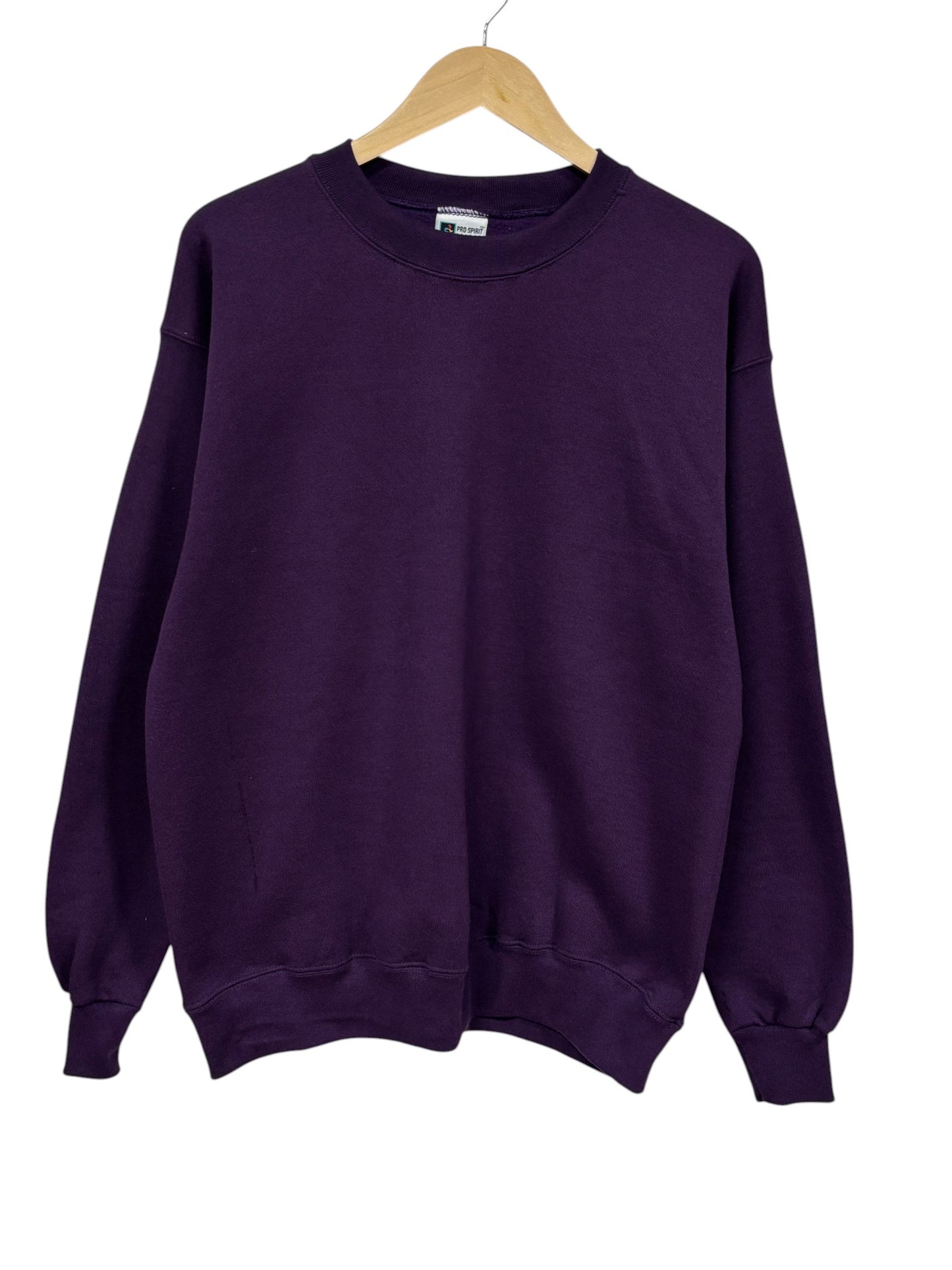 Vintage 90's Pro Spirit Purple Blank Crewneck Sweater Size Large
