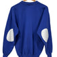 Vintage 90's Cheetah Blue White Striped Crewneck Sweater Size Medium