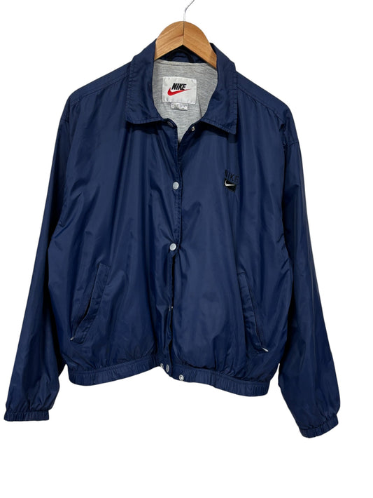 Vintage 90's Nike Blue Small Swoosh Coach Jacket Size S/M