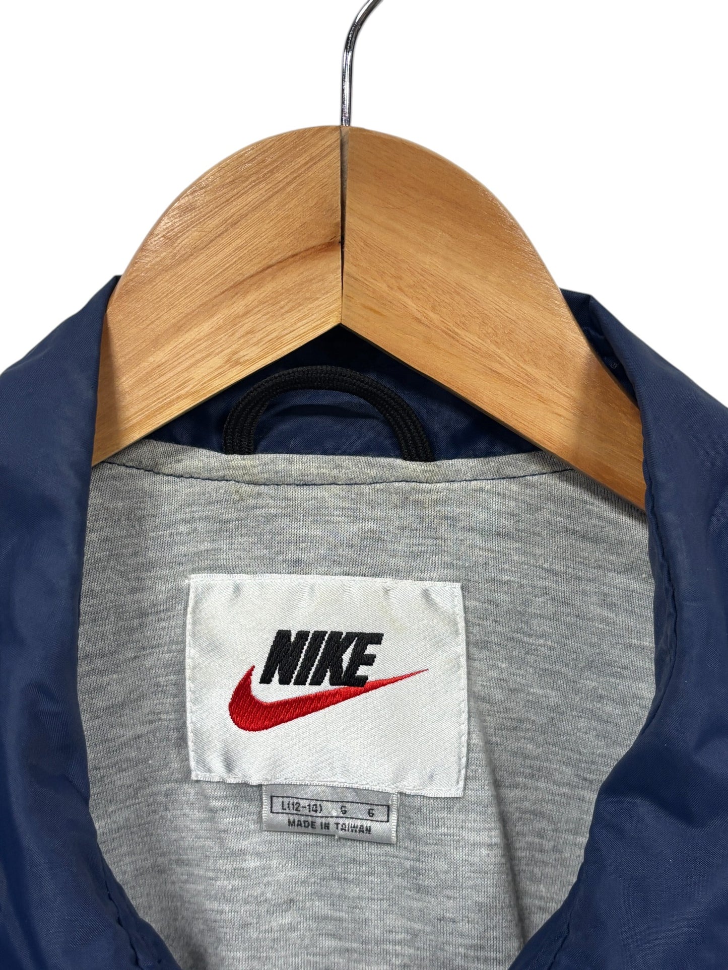 Vintage 90's Nike Blue Small Swoosh Coach Jacket Size S/M