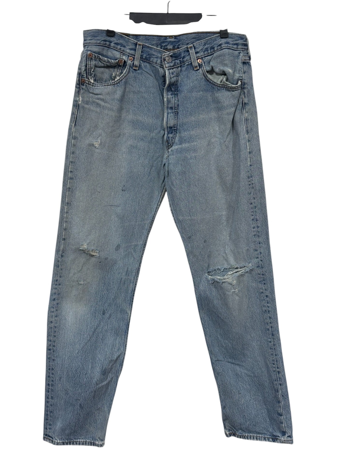 Vintage Levi's 501 Light Wash Denim Jeans Size 33x31