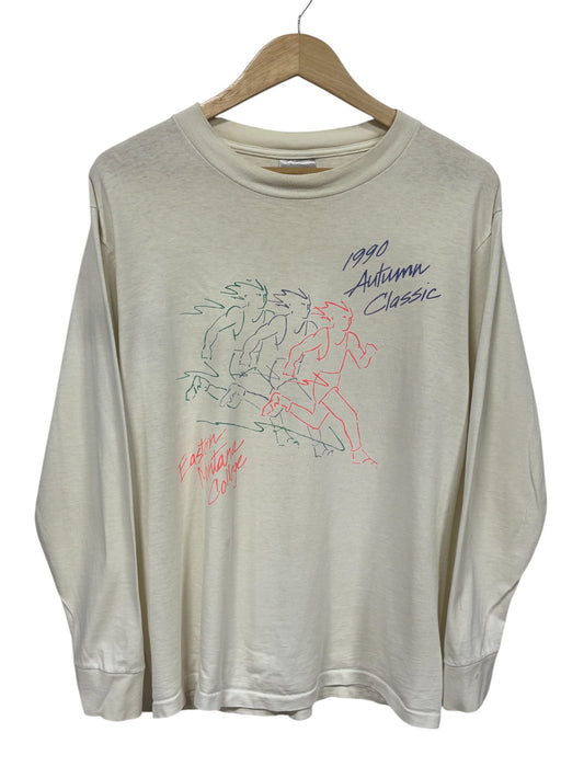 Vintage 1990 Eastern Montana College Autumn Classic Marathon Shirt Size Large