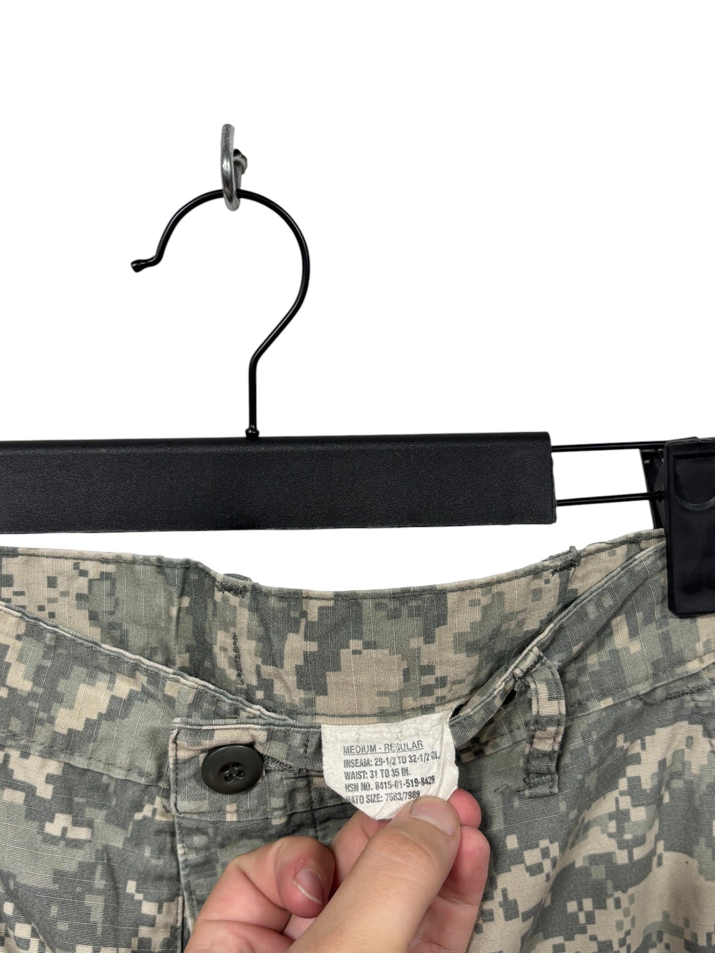 Vintage Military Camo Cargo Pants Size 33x29